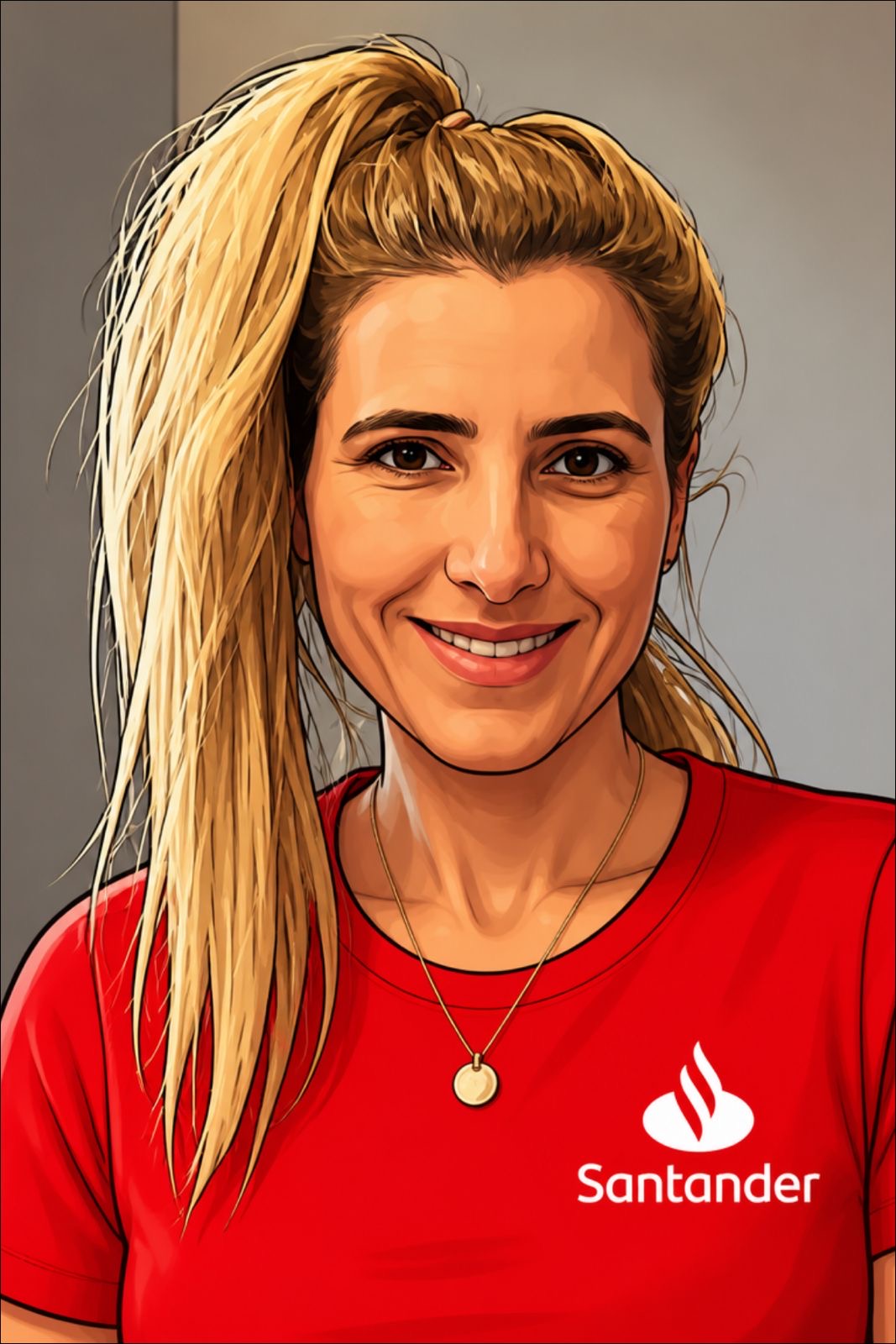 Foto com IA usando camiseta personalizada da empresa