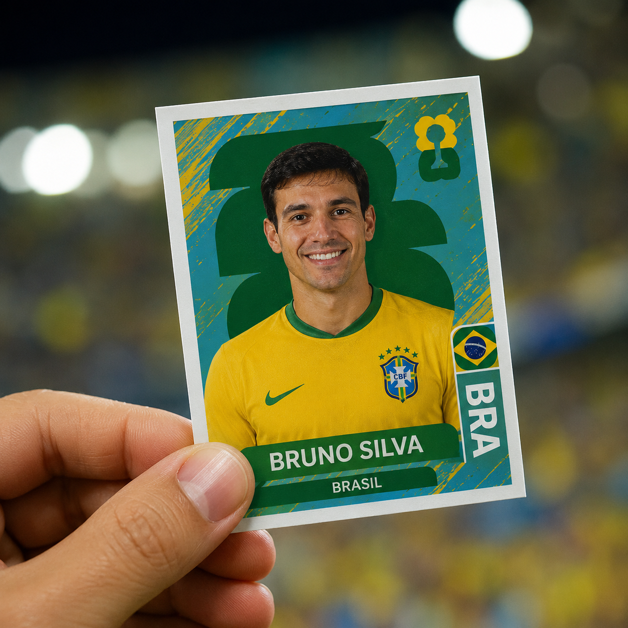 Figurinha personalizada para eventos com impressão adesiva e álbum personalizado