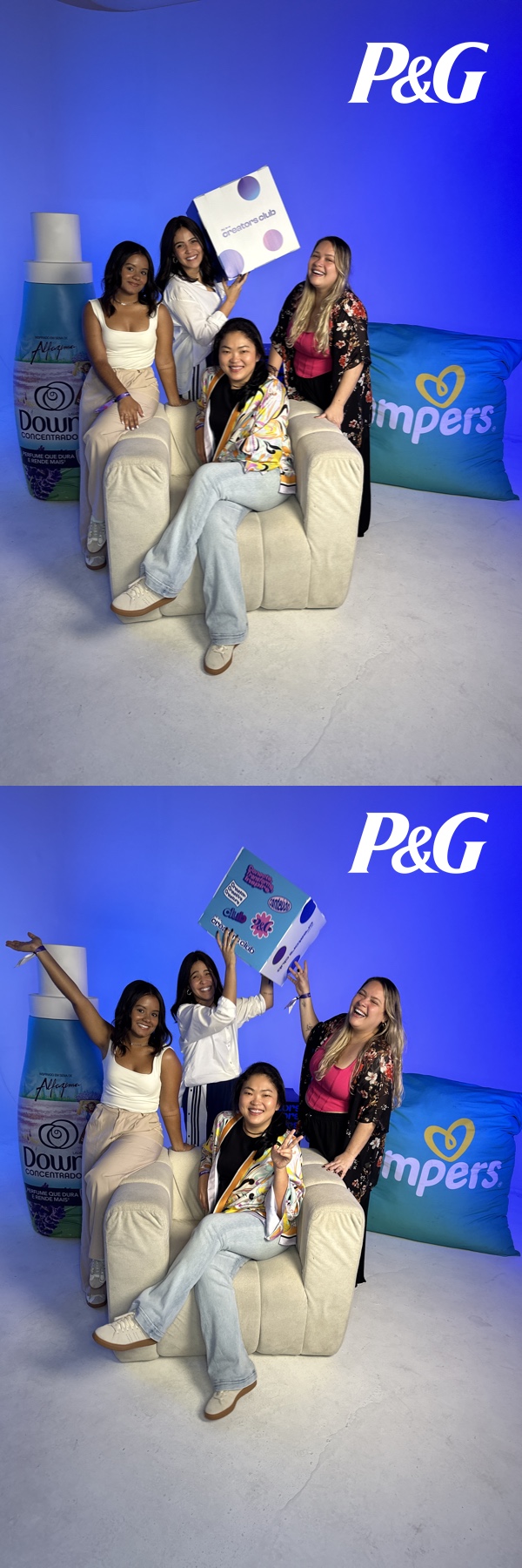 Foto personalizada em evento P&G