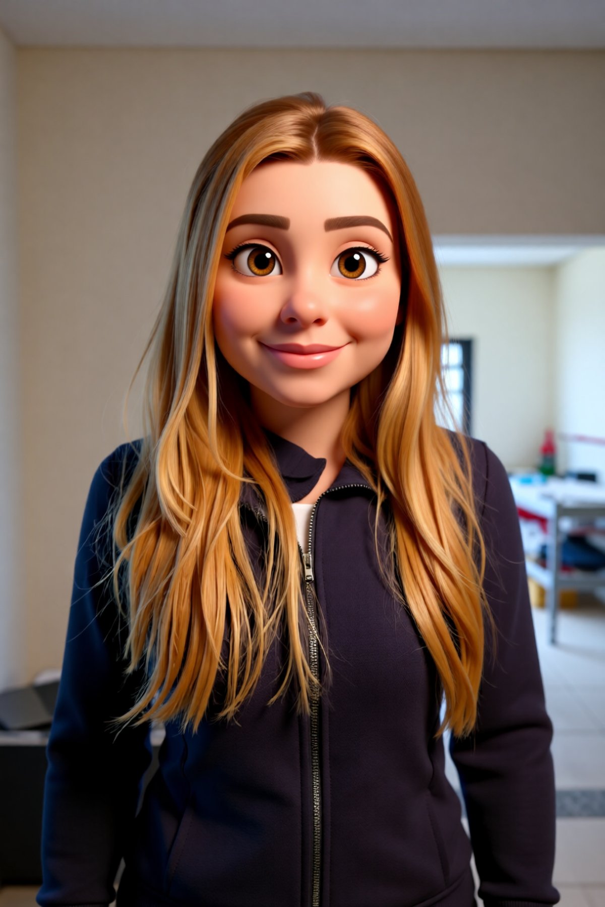 Retrato em estilo cartoon criado com inteligência artificial